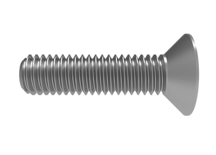 Flat Head Screw M5 × 0.8 mm Thread | STEP, IGES, STL, OBJ , FBX, DWG, DXF