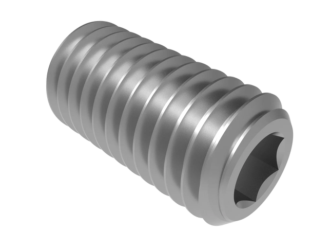 1/2"-13 Set Screw (Grub Screw) | Download 3D CAD Models (STEP, IGES, STL, DWG, DXF)