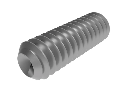 1/4"-20 Set Screw (Grub Screw) | Download 3D CAD Models (STEP, IGES, STL, DWG, DXF)