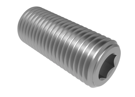 1 1/4"-7 Set Screw (Grub Screw) | Download 3D CAD Models (STEP, IGES, STL, DWG, DXF)