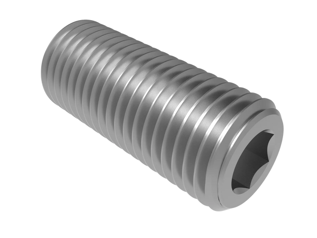 1 1/4"-7 Set Screw (Grub Screw) | Download 3D CAD Models (STEP, IGES, STL, DWG, DXF)