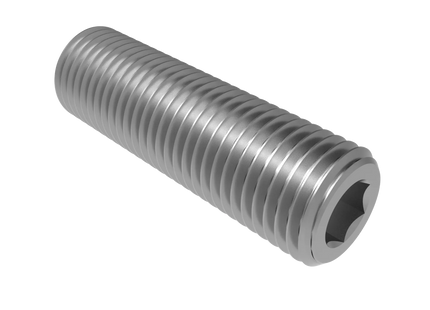 1 1/2"-6 Set Screw (Grub Screw) | Download 3D CAD Models (STEP, IGES, STL, DWG, DXF)