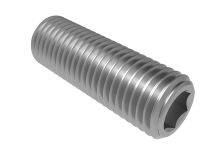 1"-8 Set Screw (Grub Screw) | Download 3D CAD Models (STEP, IGES, STL, DWG, DXF)
