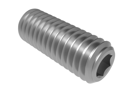3/8"-16 Set Screw (Grub Screw) | Download 3D CAD Models (STEP, IGES, STL, DWG, DXF)