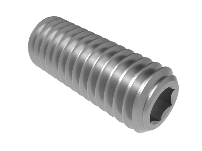 3/8"-16 Set Screw (Grub Screw) | Download 3D CAD Models (STEP, IGES, STL, DWG, DXF)