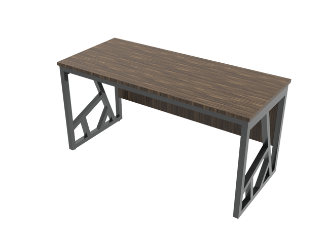 Steel Frame Office Table 2D & 3D Cad Files – OOT-003
