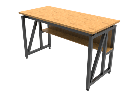 Steel Frame Office Table 2D & 3D Cad Files – OOT-001
