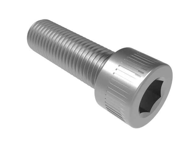 1-8 UNC Socket Head Cap Screw CAD Model – 3D STEP, IGES, STL,DWG,DXF Download | ASME B18.3
