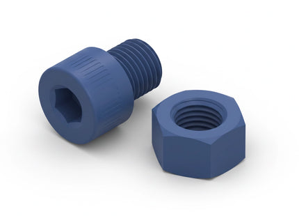 2-4 1/2 Socket Head Cap Screw & Nut 3D Printing Model – STL & 3MF Download (Custom Length Available) (Copy)