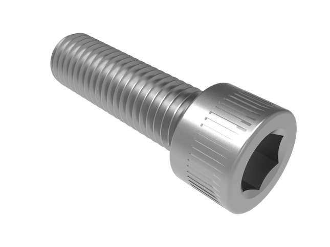 5/8-11 UNC Socket Head Cap Screw CAD Model – 3D STEP, IGES, STL,DWG,DXF Download | ASME B18.3