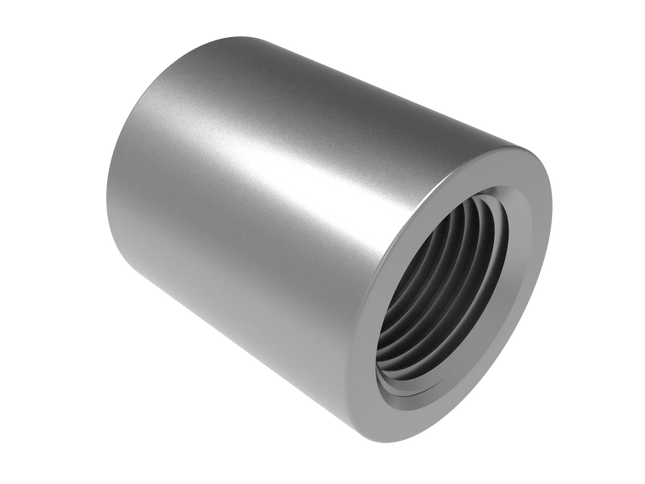 1/2" NPT Female Straight Connector | Download 3D Files (STEP, STL, IGES, DWG)
