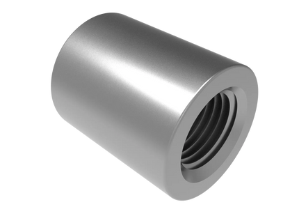1/4" NPT Female Straight Connector | Download 3D Files (STEP, STL, IGES, DWG)