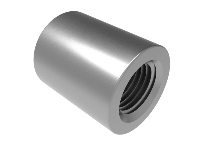 1/4" NPT Female Straight Connector | Download 3D Files (STEP, STL, IGES, DWG)