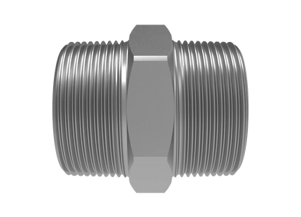 1 1/2" NPT Male Straight Connector –3D CAD Model (STEP, STL, IGES, DWG, DXF)