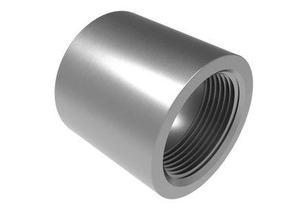 1 1/4" NPT Female Straight Connector | Download 3D Files (STEP, STL, IGES, DWG)