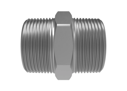 1 1/4" NPT Male Straight Connector –3D CAD Model (STEP, STL, IGES, DWG, DXF)