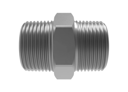 1" NPT Male Straight Connector –3D CAD Model (STEP, STL, IGES, DWG, DXF)