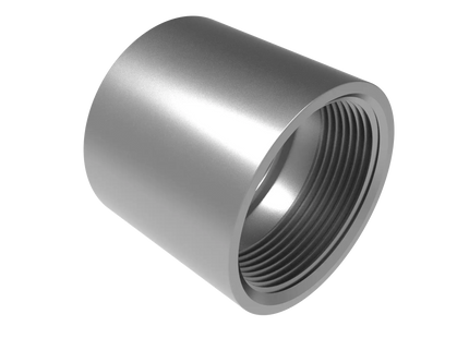 2 1/2" NPT Female Straight Connector | Download 3D Files (STEP, STL, IGES, DWG)