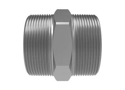 2" NPT Male Straight Connector –3D CAD Model (STEP, STL, IGES, DWG, DXF)