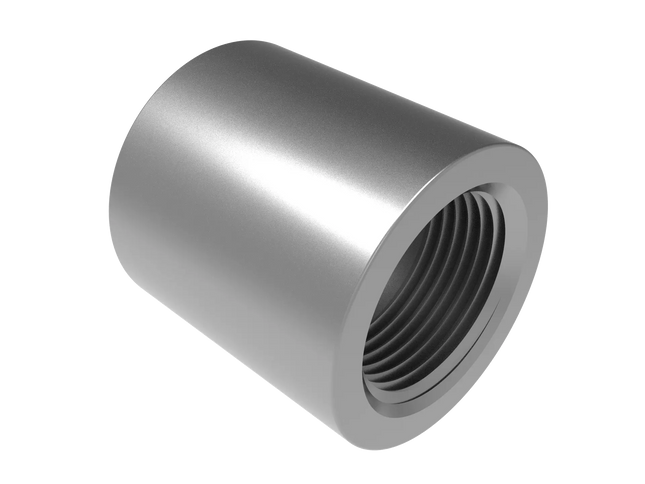 3/4" NPT Female Straight Connector | Download 3D Files (STEP, STL, IGES, DWG)