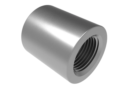 3/8" NPT Female Straight Connector | Download 3D Files (STEP, STL, IGES, DWG)
