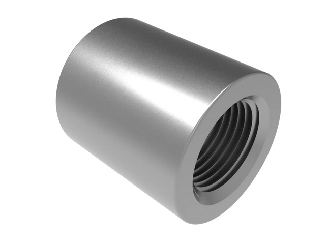 3/8" NPT Female Straight Connector | Download 3D Files (STEP, STL, IGES, DWG)