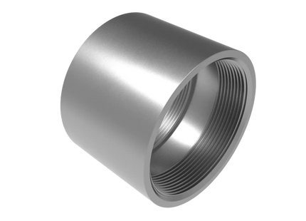 4" NPT Female Straight Connector | Download 3D Files (STEP, STL, IGES, DWG)