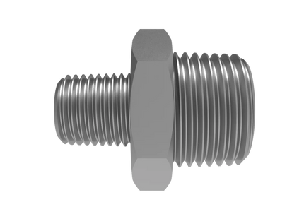 Straight Reducer 1/2″ x 1/4″ NPT Male – 3D CAD Model Download (STEP, IGES, STL, DWG, DXF)