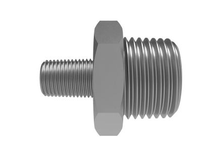Straight Reducer 1/2″ x 1/8″ NPT Male – 3D CAD Model Download (STEP, IGES, STL, DWG, DXF)