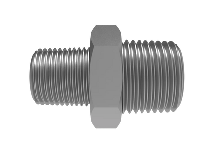 Straight Reducer 1/2″ x 3/8″ NPT Male – 3D CAD Model Download (STEP, IGES, STL, DWG, DXF)