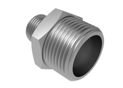 Straight Reducer 1″ x 1/2″ NPT Male – 3D CAD Model Download (STEP, IGES, STL, DWG, DXF)
