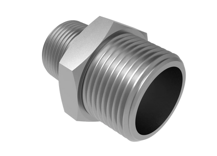 Straight Reducer 1″ x 3/4″ NPT Male – 3D CAD Model Download (STEP, IGES, STL, DWG, DXF)
