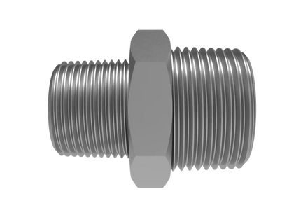 Straight Reducer 1″ x 3/4″ NPT Male – 3D CAD Model Download (STEP, IGES, STL, DWG, DXF)