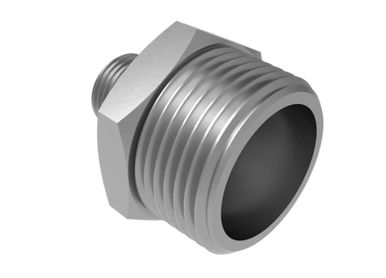 Straight Reducer 1″ x 3/8″ NPT Male – 3D CAD Model Download (STEP, IGES, STL, DWG, DXF)