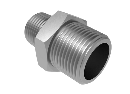Straight Reducer 3/4″ x 1/2″ NPT Male – 3D CAD Model Download (STEP, IGES, STL, DWG, DXF)