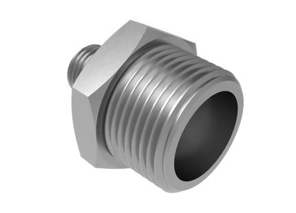Straight Reducer 3/4″ x 1/4″ NPT Male – 3D CAD Model Download (STEP, IGES, STL, DWG, DXF)