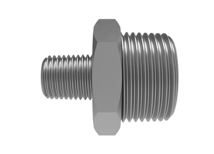 Straight Reducer 3/4″ x 1/4″ NPT Male – 3D CAD Model Download (STEP, IGES, STL, DWG, DXF)