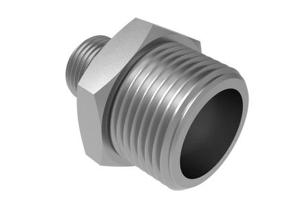 Straight Reducer 3/4″ x 3/8″ NPT Male – 3D CAD Model Download (STEP, IGES, STL, DWG, DXF)