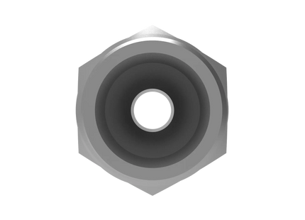 Straight Reducer 3/4″ x 3/8″ NPT Male – 3D CAD Model Download (STEP, IGES, STL, DWG, DXF)