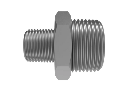 Straight Reducer 3/4″ x 3/8″ NPT Male – 3D CAD Model Download (STEP, IGES, STL, DWG, DXF)