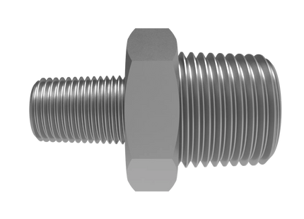 Straight Reducer 3/8″ x 1/8″ NPT Male – 3D CAD Model Download (STEP, IGES, STL, DWG, DXF)