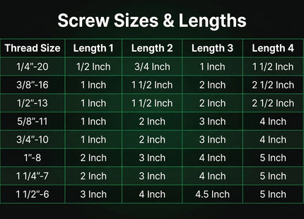 Flat Head Screw & Nut 3D Printing Bundle – 8 Sizes, 32 Length Variations | STL & 3MF CAD Models