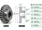 Custom Spur Gear — With Hub