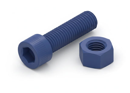 3/4-10 Socket Head Cap Screw & Nut 3D Printing Model – STL & 3MF Download (Custom Length Available)